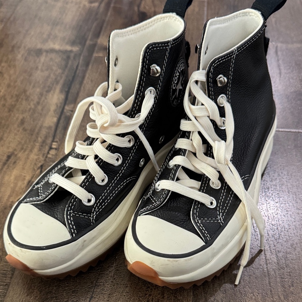 Converse Black and White High-Top Sneakers